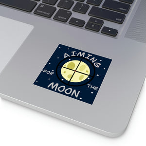 Aiming For The Moon Indoor\Outdoor Stickers