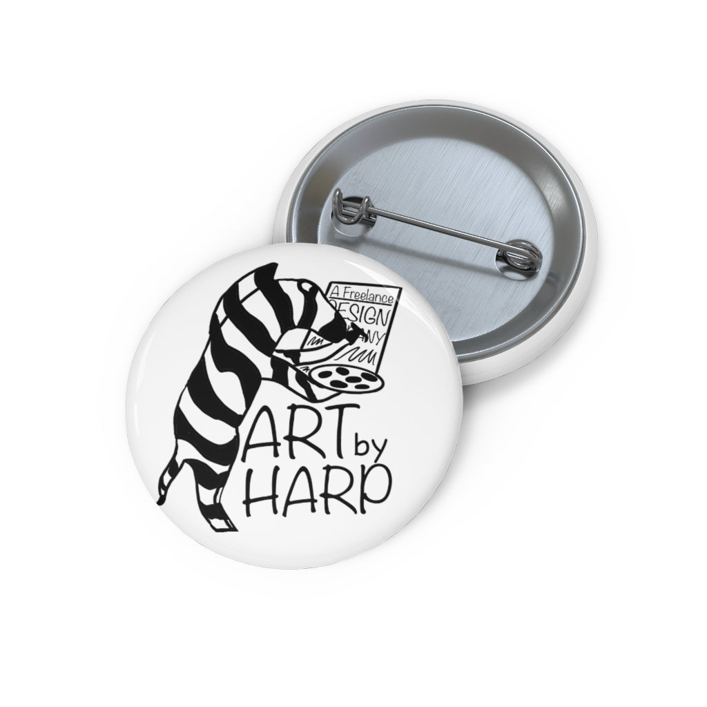 Art By Harp Pin Buttons