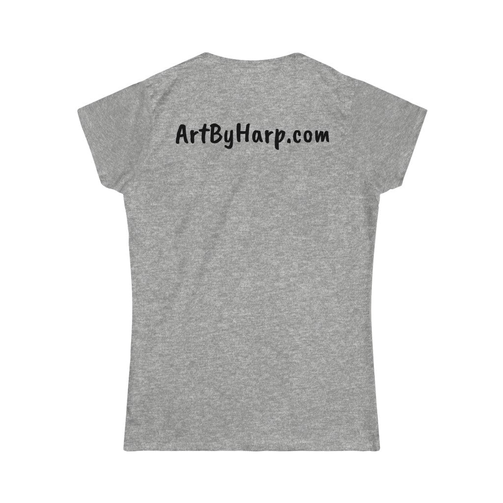 Art By Harp Merchandise: Women's Softstyle Tee