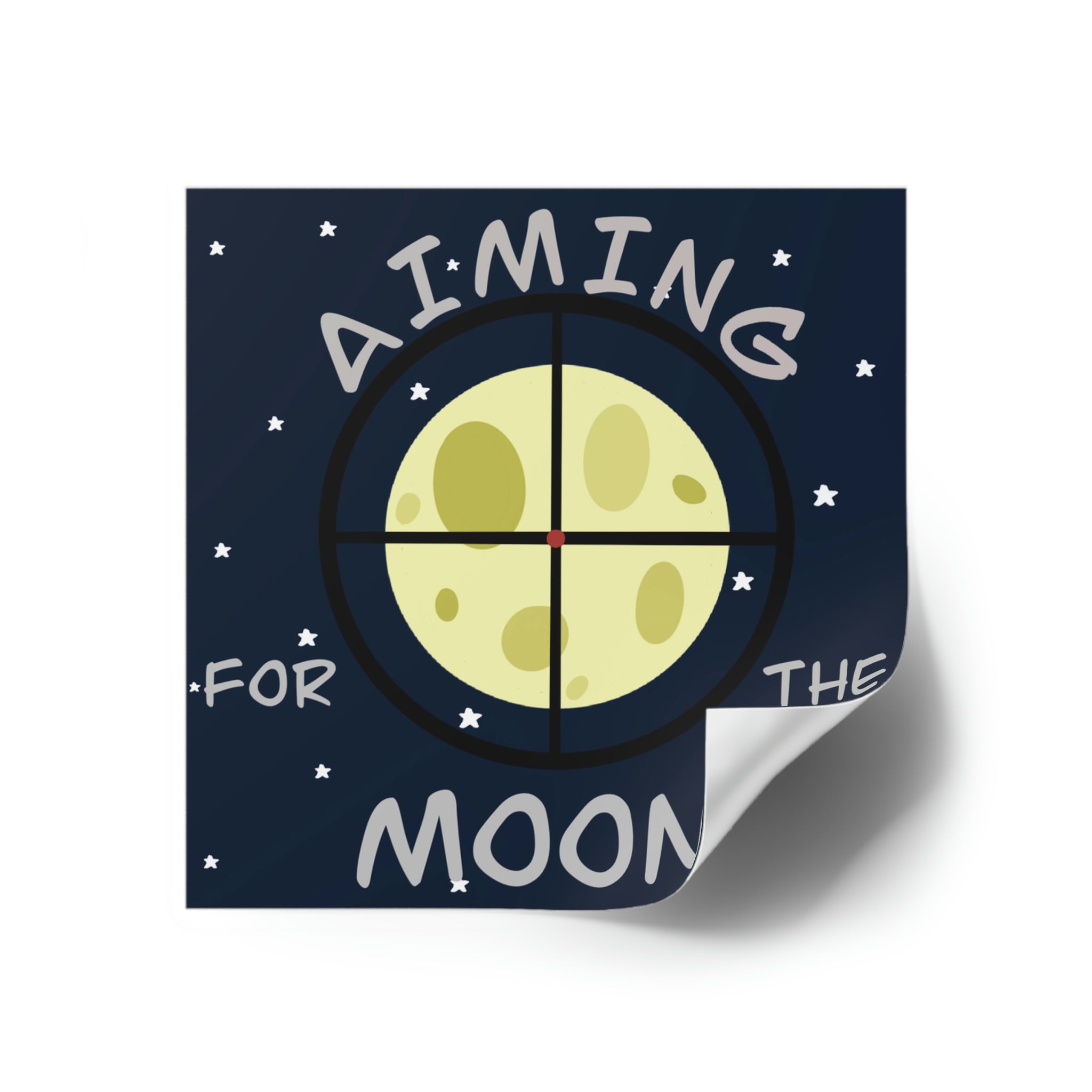 Aiming For The Moon Indoor\Outdoor Stickers