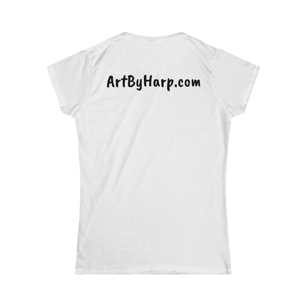 Art By Harp Merchandise: Women's Softstyle Tee