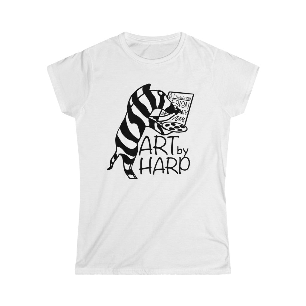 Art By Harp Merchandise: Women's Softstyle Tee