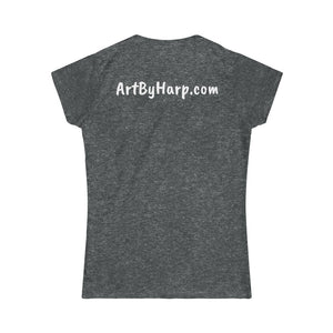 Art By Harp Merchandise: Women's Softstyle Tee