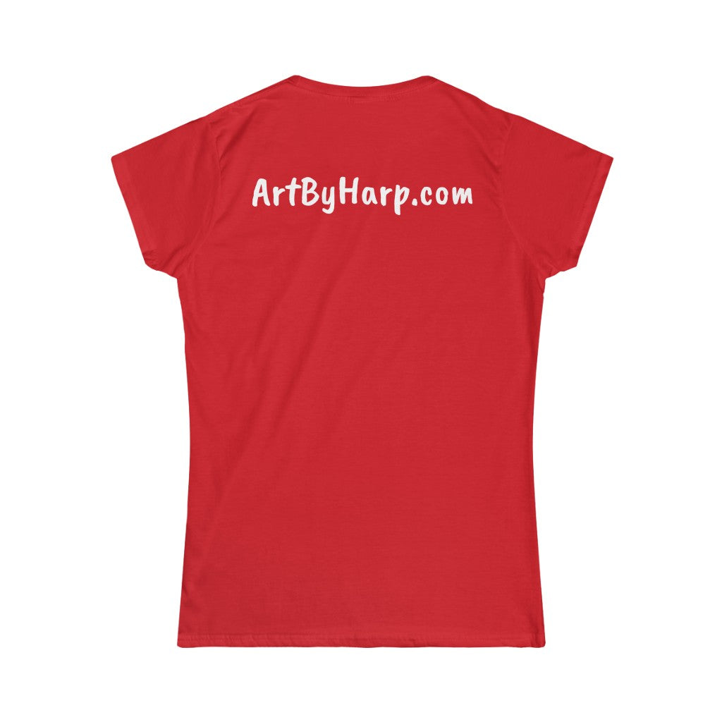 Art By Harp Merchandise: Women's Softstyle Tee