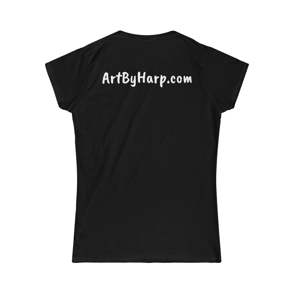 Art By Harp Merchandise: Women's Softstyle Tee