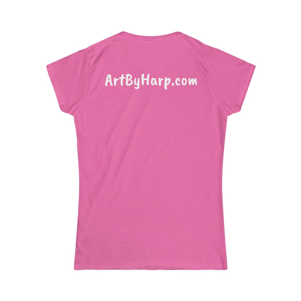 Art By Harp Merchandise: Women's Softstyle Tee